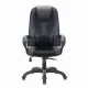 Кресло компьютерное  PREMIUM "Rapid GM-102", НАГРУЗКА 180 кг, экокожа/ткань, черное/серое, 532105. Фото товара с разных ракурсов.