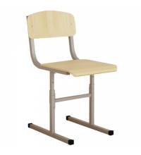 Стул ученический регулируемый, 380х480х720-800 мм, рост 4-6, серый каркас, Ш-508 (4-6)