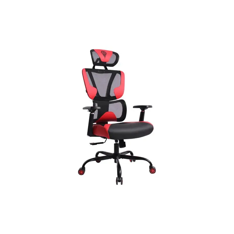 Игровое кресло PREMIUM "Toxin GM-520", синхромеханизм, экокожа/сетка/ткань, черное/красное, 532950 главное фото